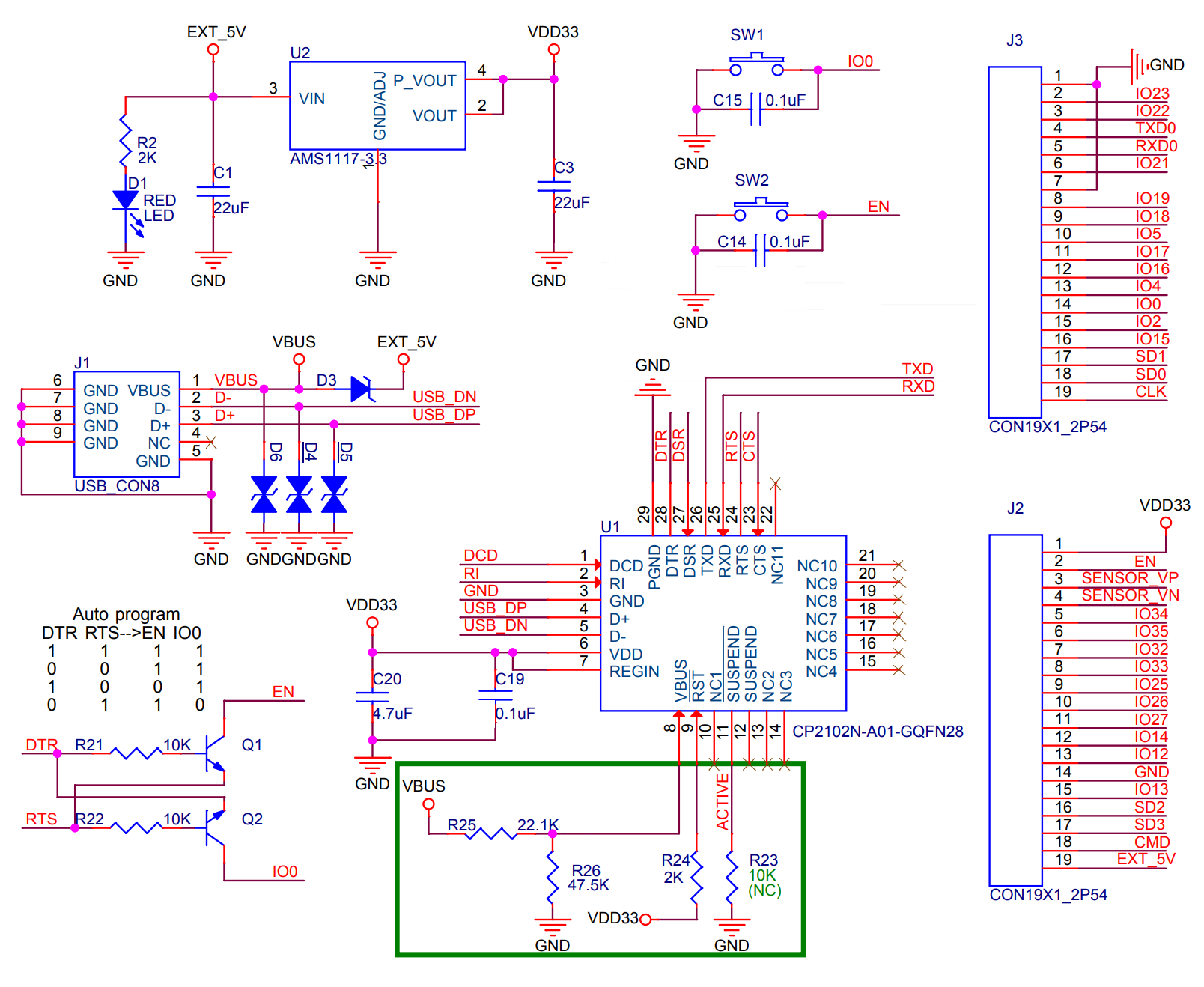 Esp32 Devkit V1 Circuit Diagram